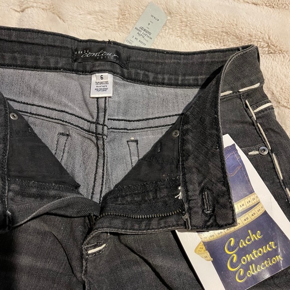 NWT   CACHE Contour Collection grey jeans - Picture 5 of 6
